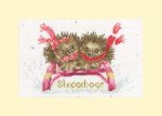 (image for) Christmas Card - Sledgehogs